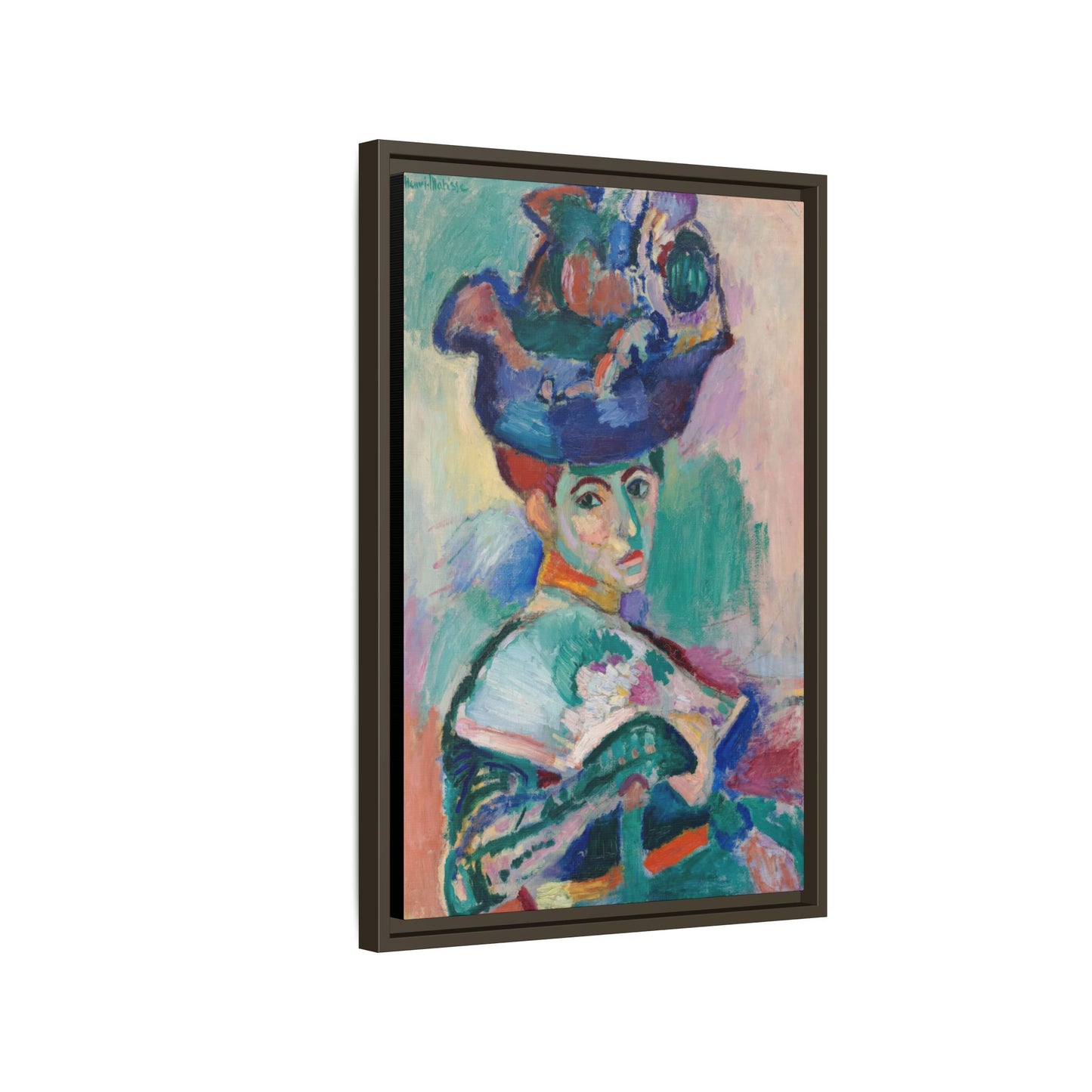 Matisse, Henri - Woman with a Hat (1905) - Matte Canvas, Framed