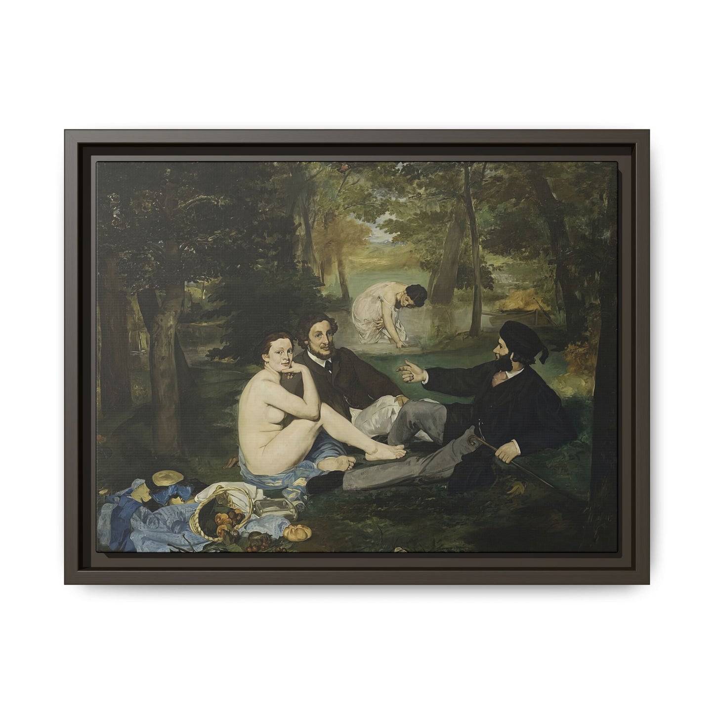 Manet, Édouard - Luncheon on the Grass (1863) - Matte Canvas, Framed