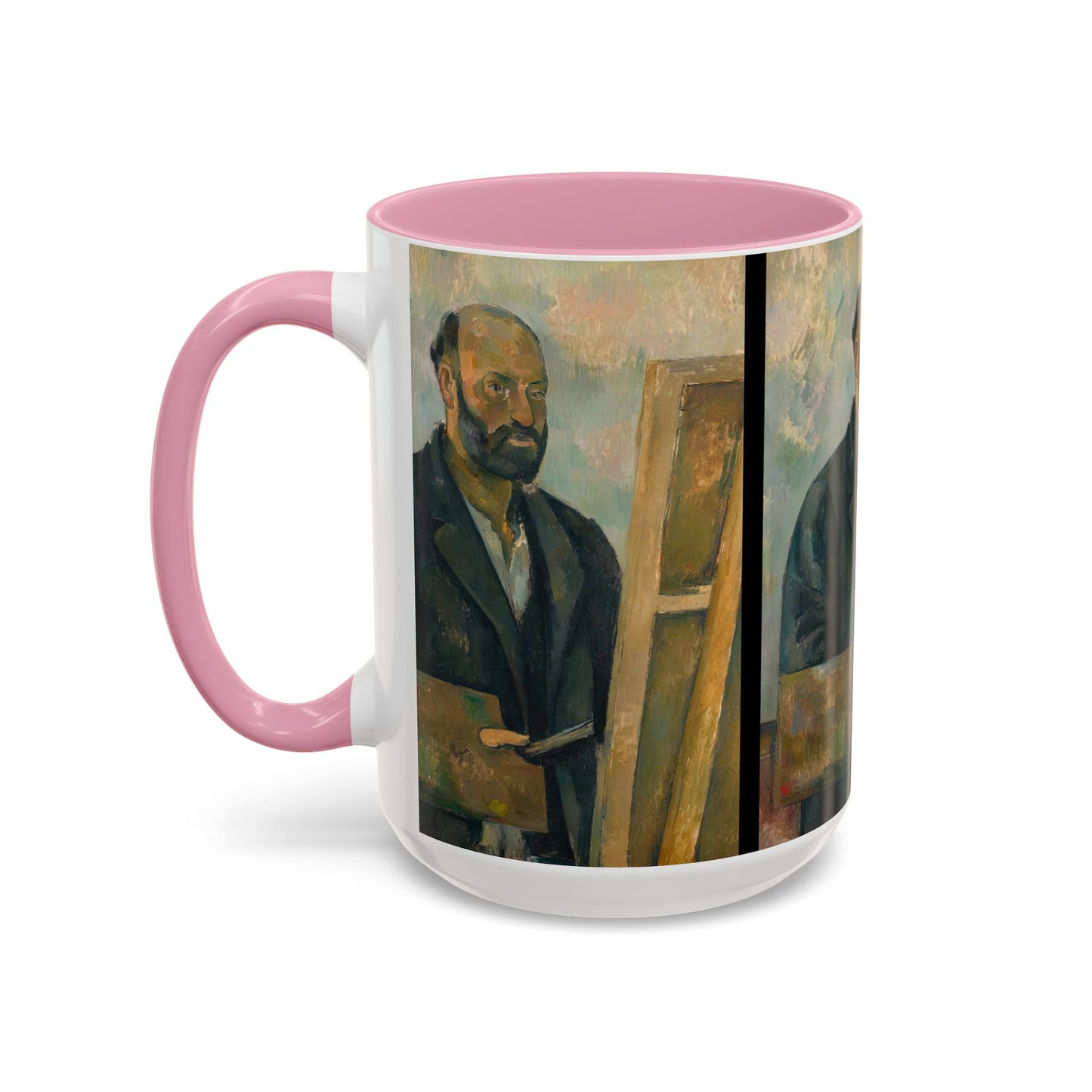 Cézanne, Paul - Portrait of the Artist with a Palette (1890) - Colorful Accent Mugs