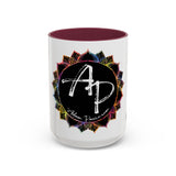 AdamPacio.com - Black Logo - Colorful Accent Mugs