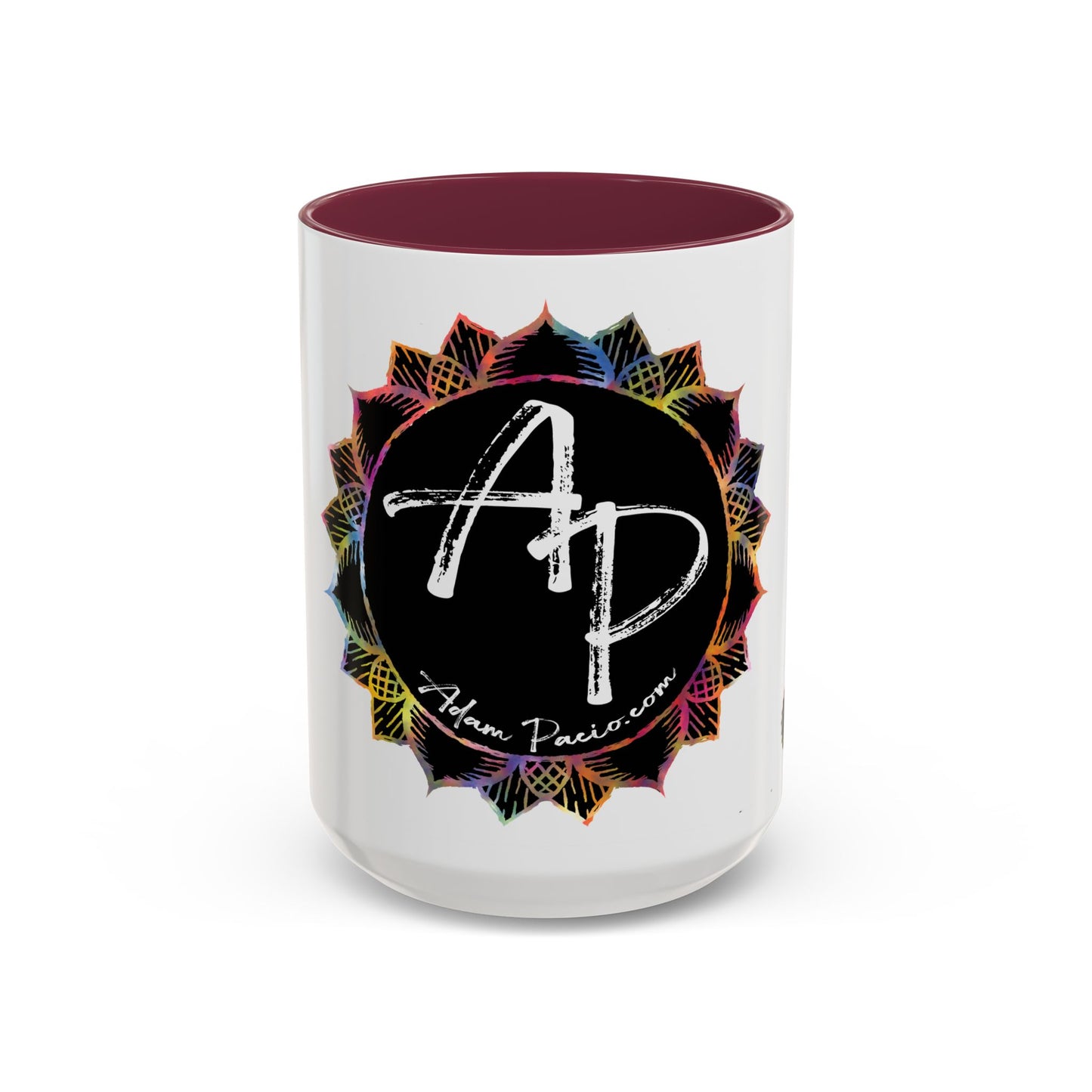 AdamPacio.com - Black Logo - Colorful Accent Mugs