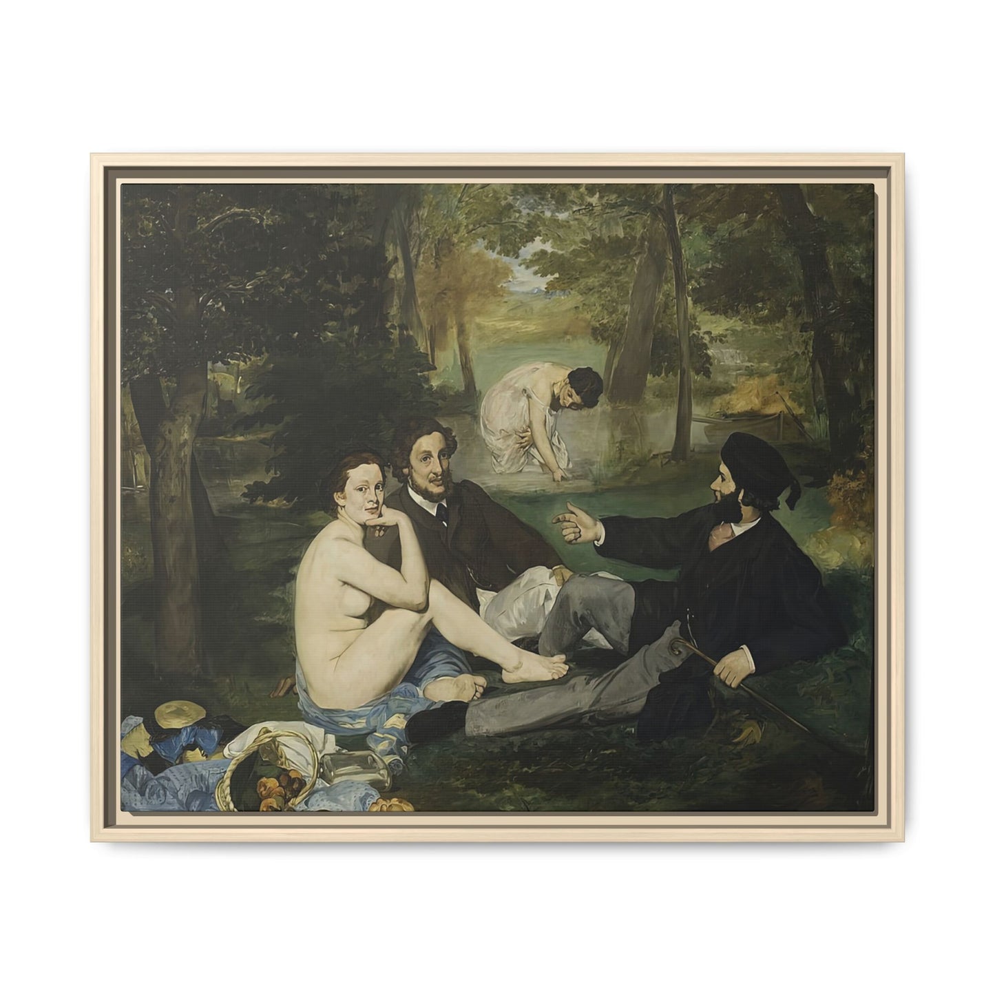Manet, Édouard - Luncheon on the Grass (1863) - Matte Canvas, Framed