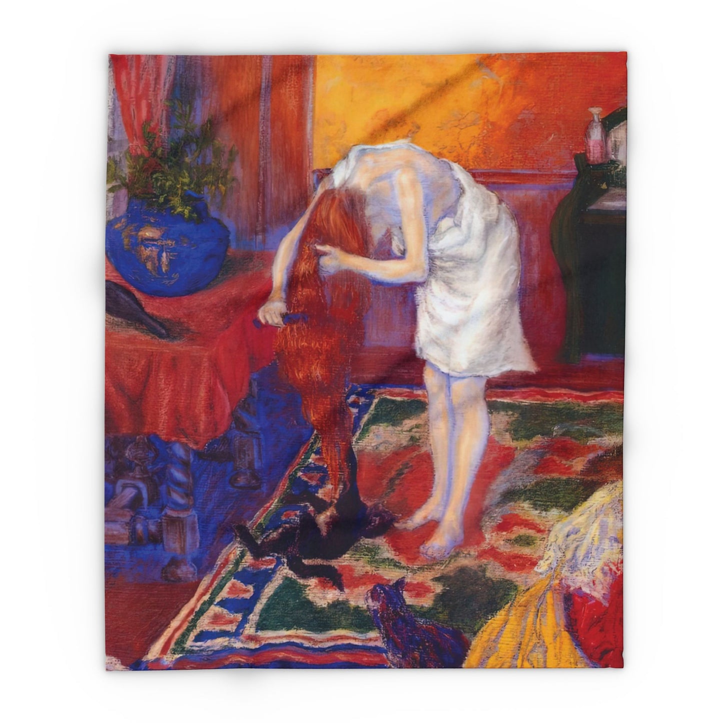 Ranson, Paul - The Golden Head of Hair (1909) - Arctic Fleece Blanket