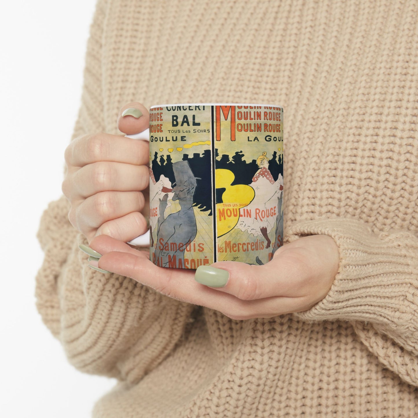 Toulouse-Lautrec, Henri - Moulin Rouge - La Goulue (1891) - Ceramic Mug