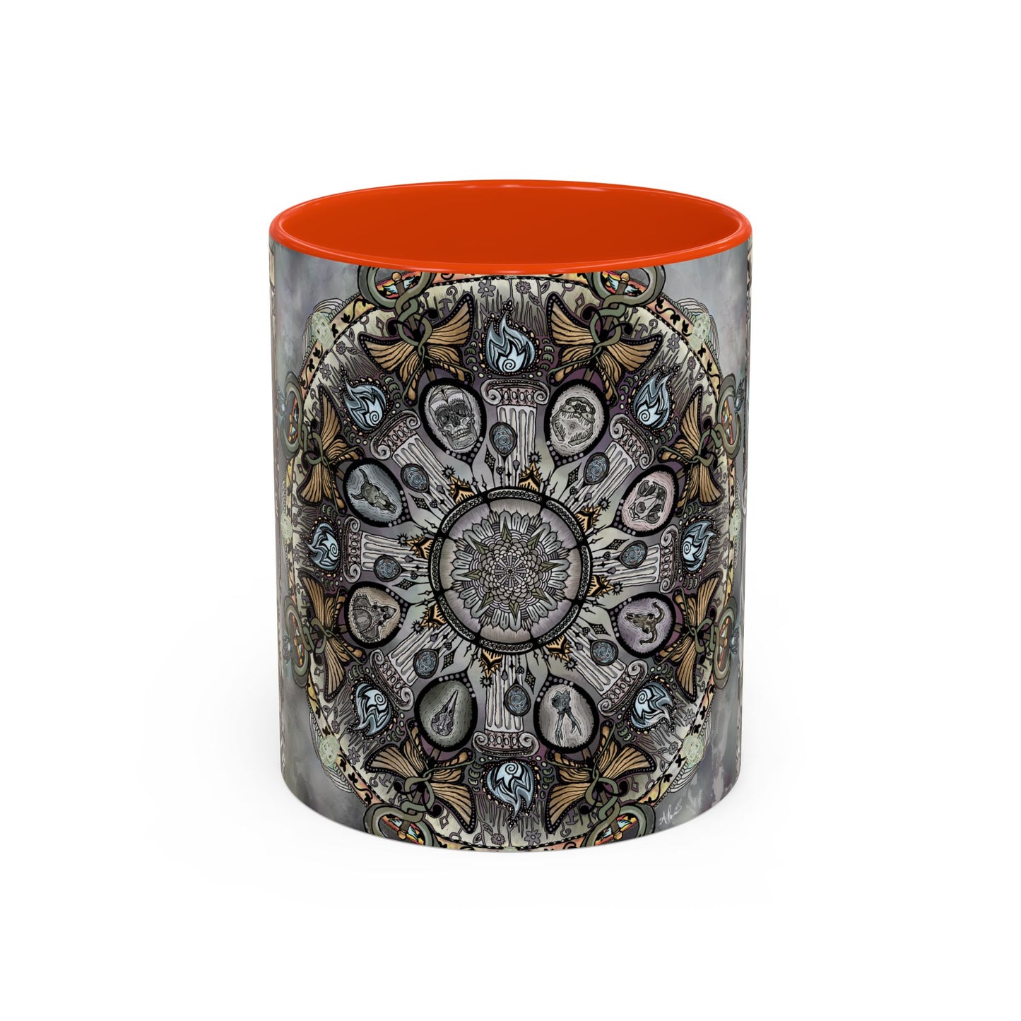 Pacio, Adam - Memento Mori Mandala - Colorful Accent Mugs