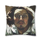 Courbet, Gustave - The Desperate Man (1843) - Suede Square Pillowcase