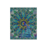 Melek Taus Mandala - Crushed Velvet Blanket