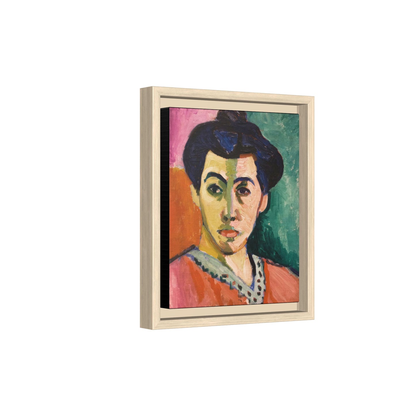Matisse, Henri - The Green Stripe (1905) - Matte Canvas, Framed