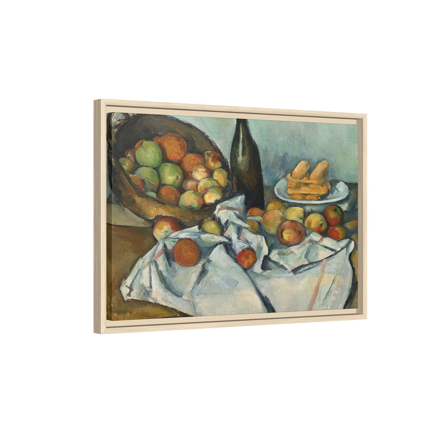 Cézanne, Paul - Basket of Apples (1893) - Matte Canvas, Framed