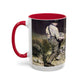 Courbet, Gustave - The Stone Breakers (1850) - Colorful Accent Mugs