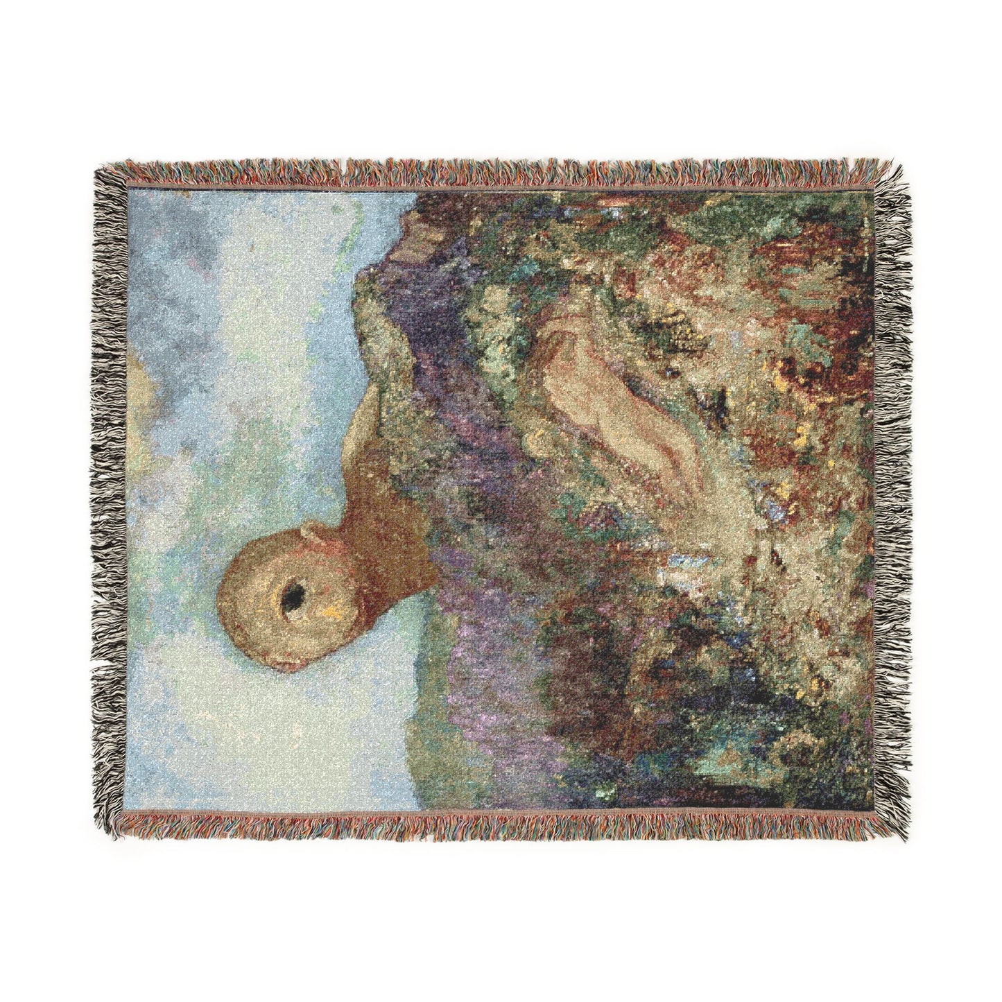Redon, Odilon - The Cyclops (1914) - Woven Blanket