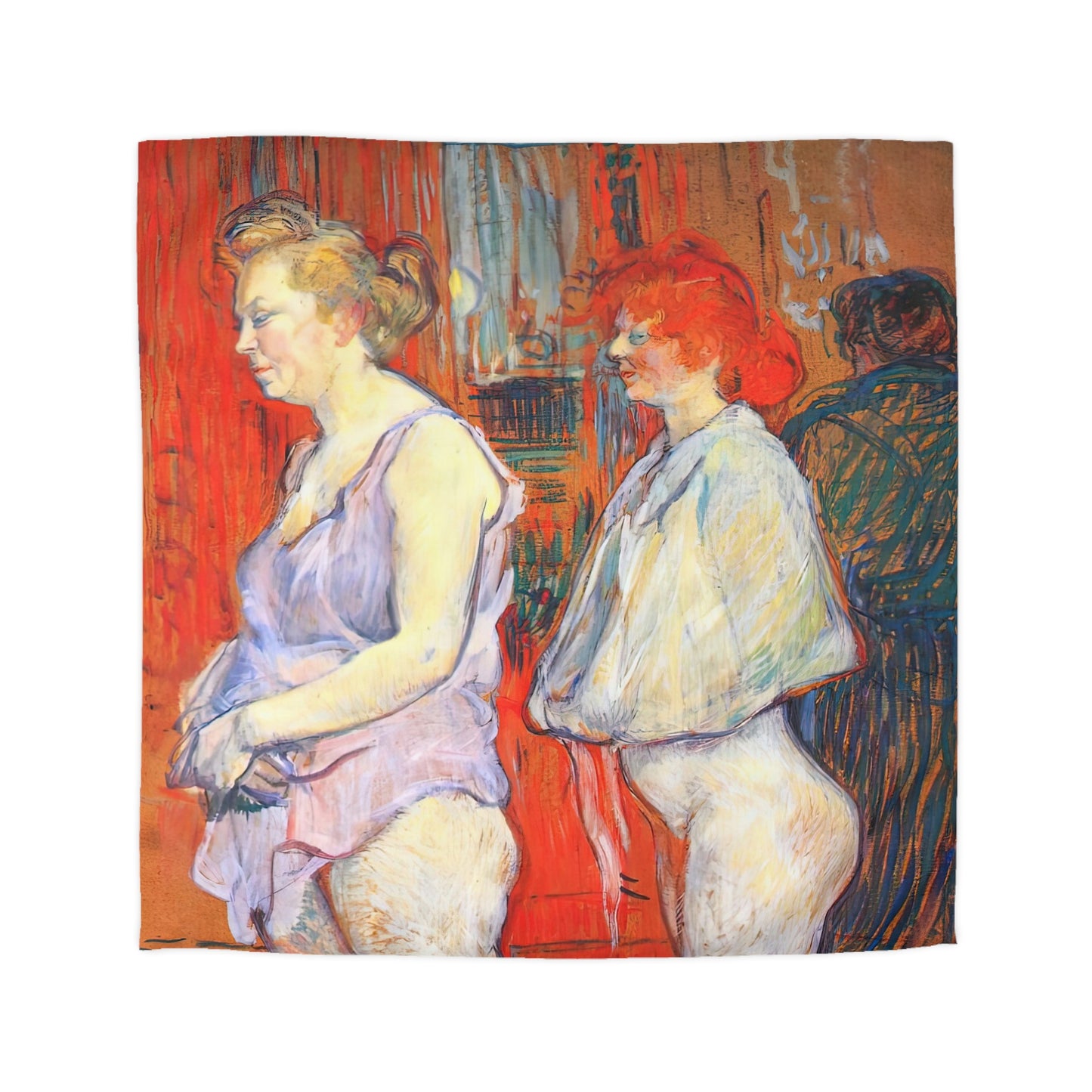 Toulouse-Lautrec, Henri - The Medical Inspection (1894) - Microfiber Duvet Cover
