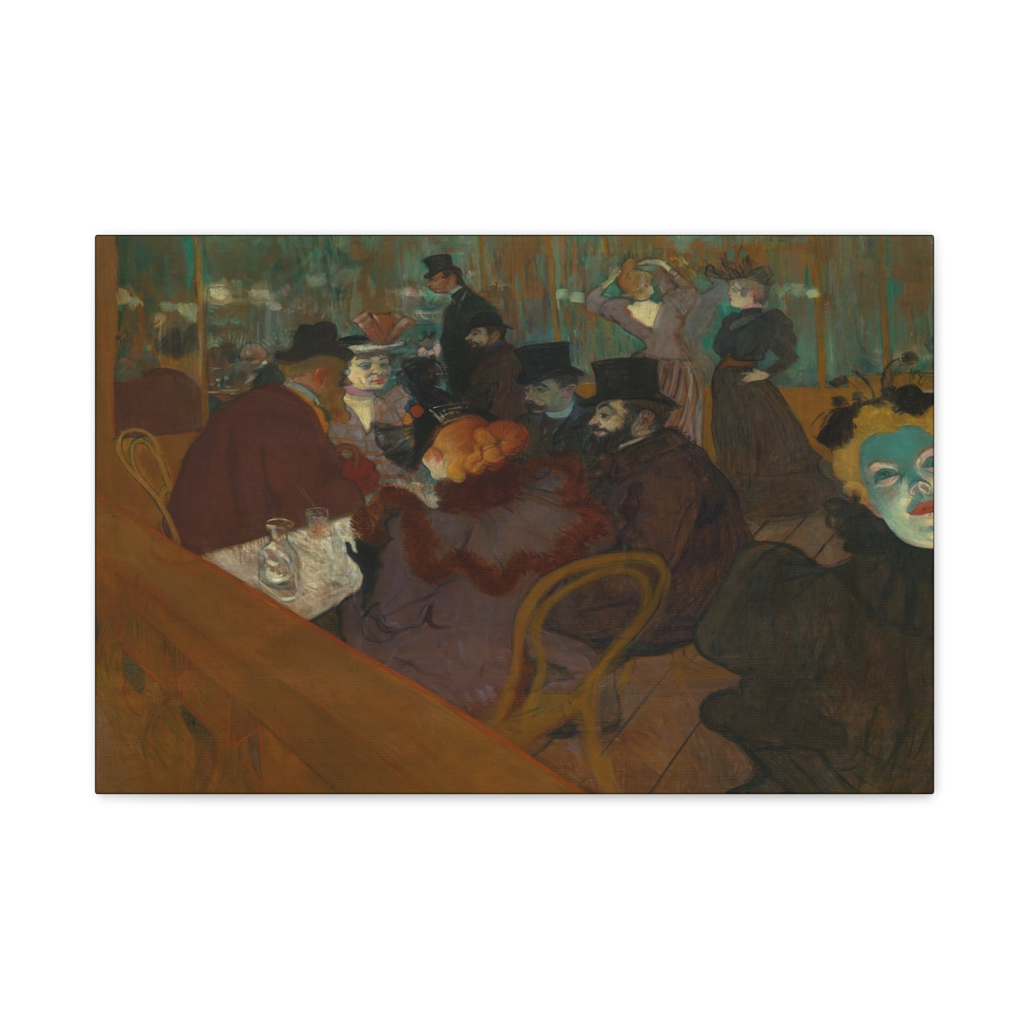 Lautrec, Henri - At the Moulin Rouge (1892) - Canvas Block, unframed