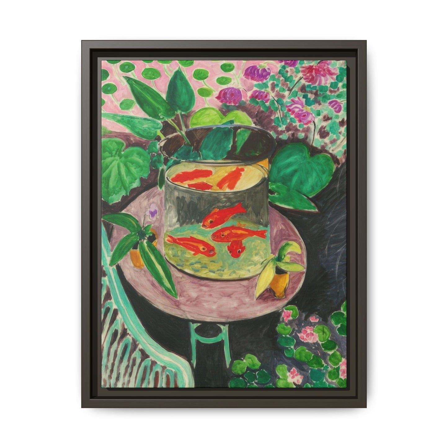 Matisse, Henri - The Goldfish (1912) - Matte Canvas, Framed