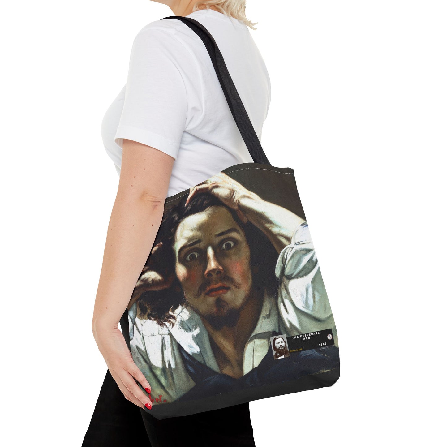 Courbet, Gustave - The Desperate Man (1843) - Tote Bag