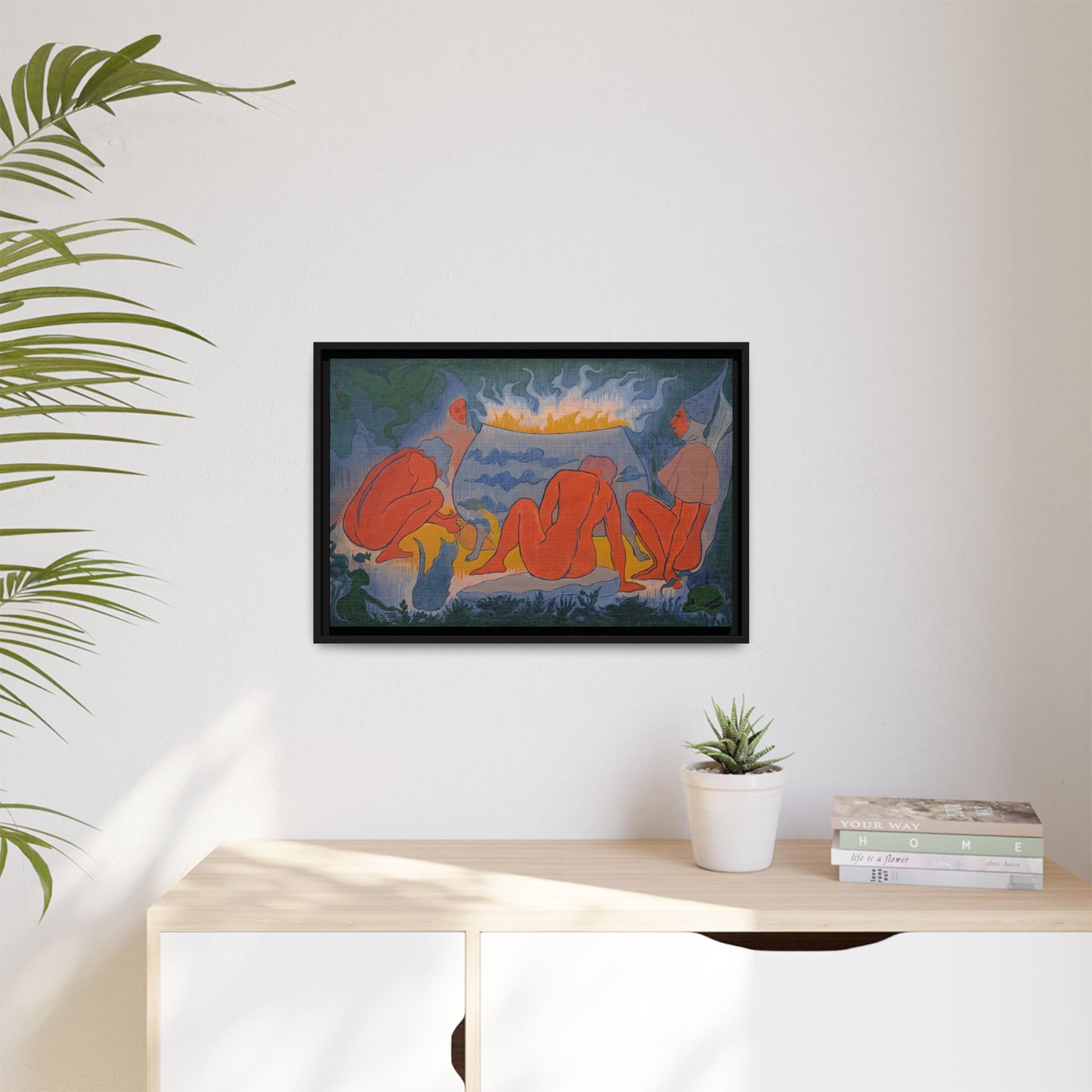 Ranson, Paul - Witches Around the Fire (1891) - Matte Canvas, Framed