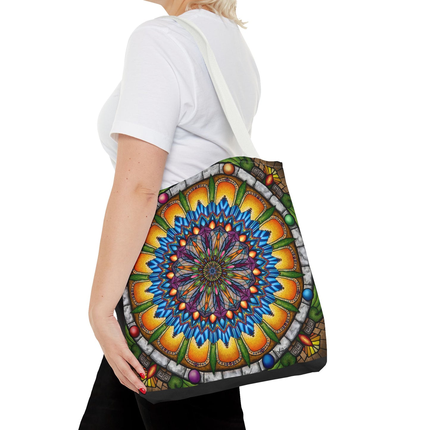 Pacio, Adam - Emerald Arrows Mandala - Tote Bag