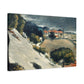 Cézanne, Paul - L’Estaque, Melting Snow (1870) - Canvas Block, unframed