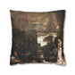 Courbet, Gustave - The Painter’s Studio (1855) - Suede Square Pillowcase