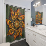 Monarch Butterfly Mandala - Shower Curtains