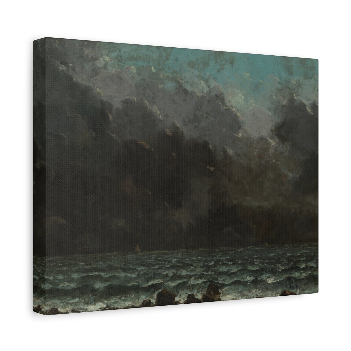Courbet, Gustave - The Sea (1865) - Canvas Block, unframed