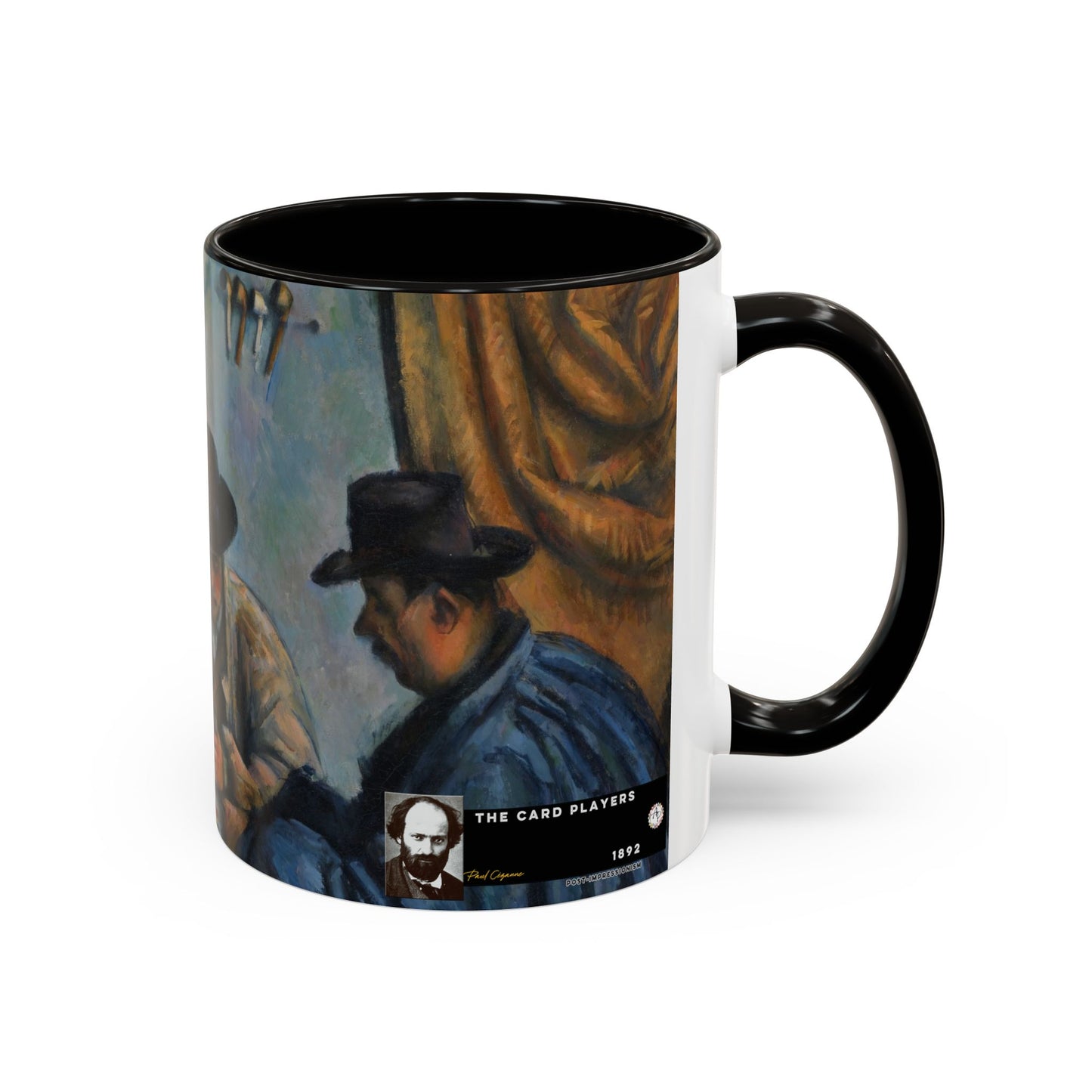 Cézanne, Paul - The Card Players (1892) - Colorful Accent Mugs