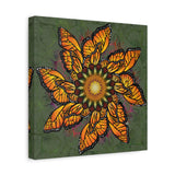 Monarch Butterfly Mandala A - Canvas