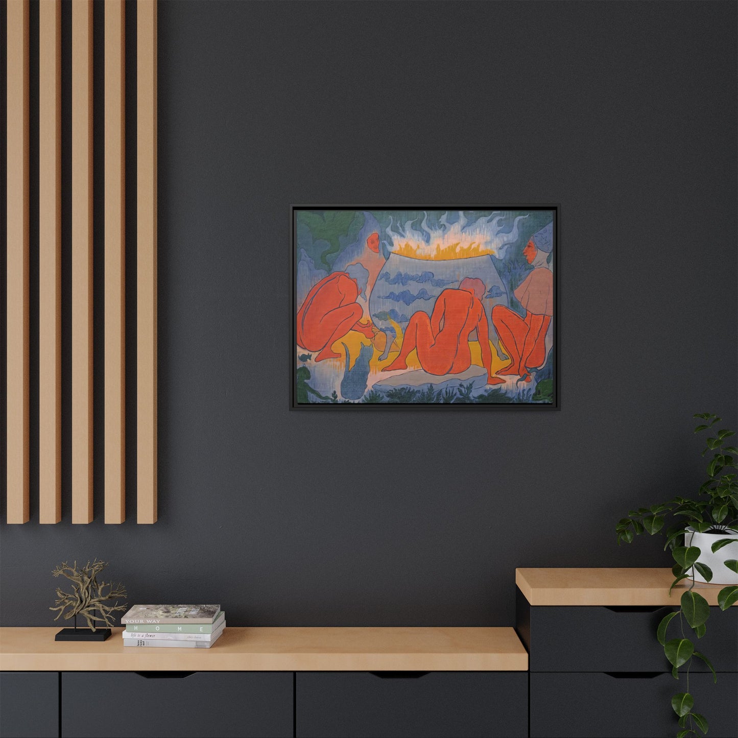 Ranson, Paul - Witches Around the Fire (1891) - Matte Canvas, Framed