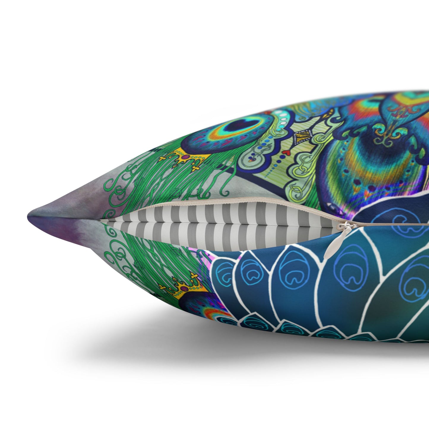 Pacio, Adam - Melek Taus Mandala - Suede Square Pillowcase