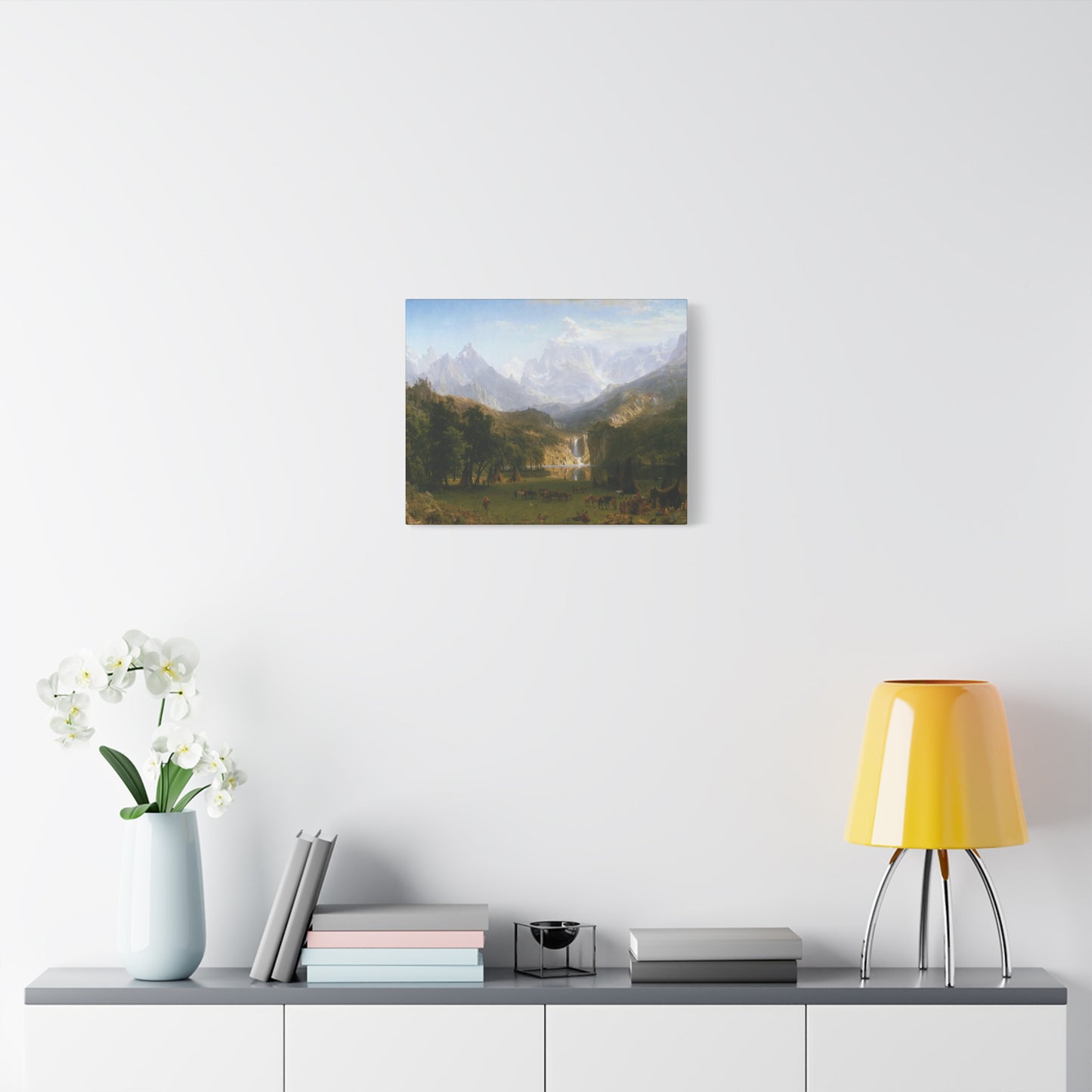 Bierstadt, Albert - The Rocky Mountains, Lander’s Peak (1863) - Canvas Block, unframed
