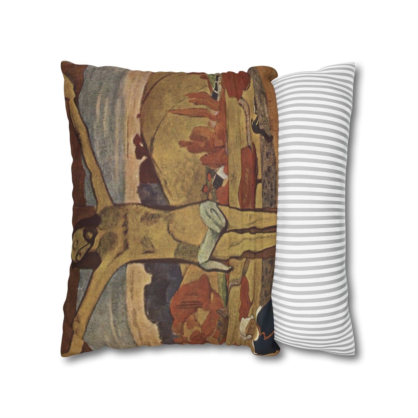 Gauguin, Paul - The Yellow Christ (1889) - Suede Square Pillowcase