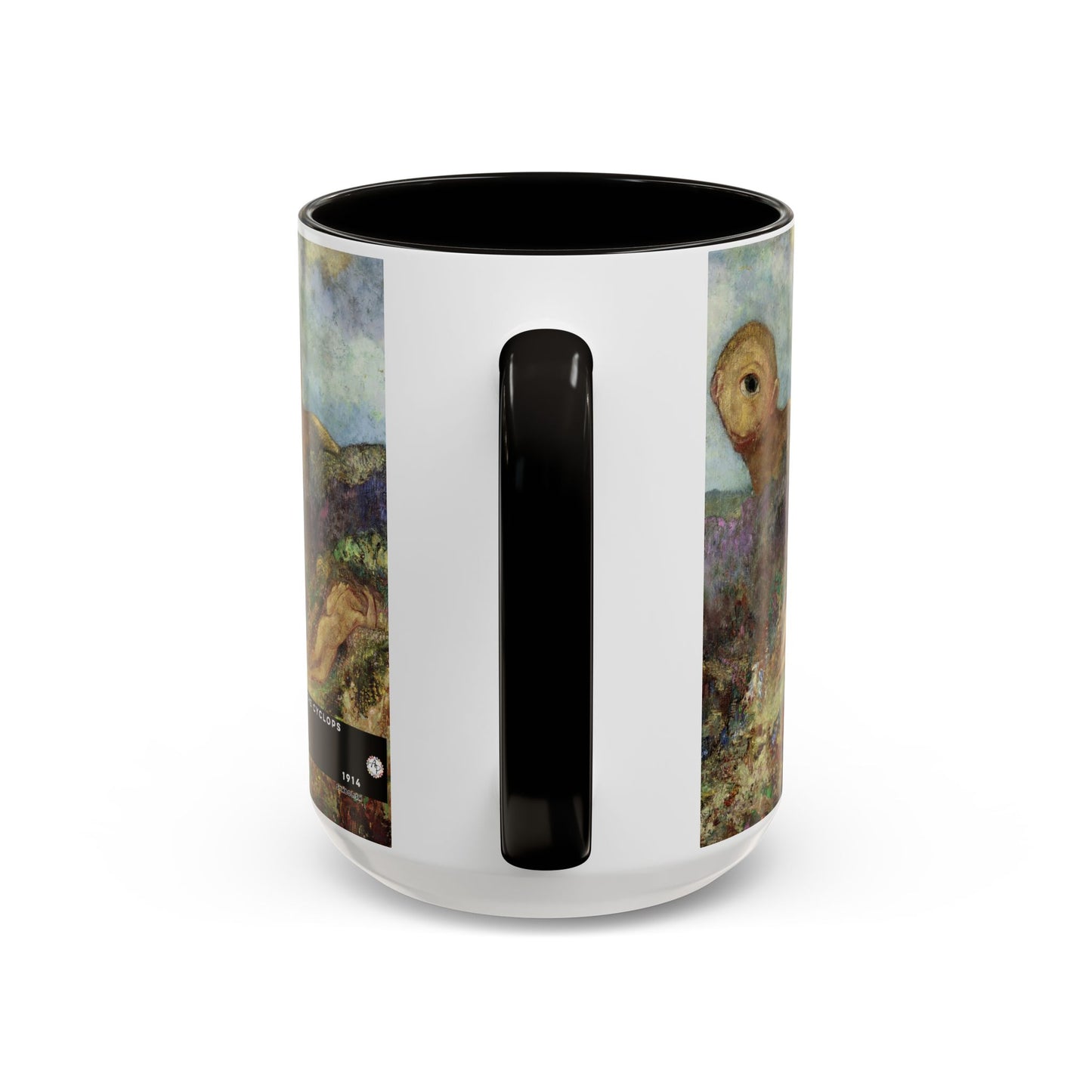 Redon, Odilon - The Cyclops (1914) - Colorful Accent Mugs