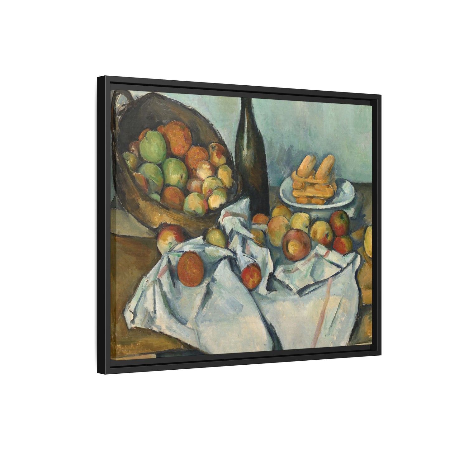 Cézanne, Paul - Basket of Apples (1893) - Matte Canvas, Framed