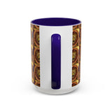 Lion Summer Mandala - Colorful Accent Mugs