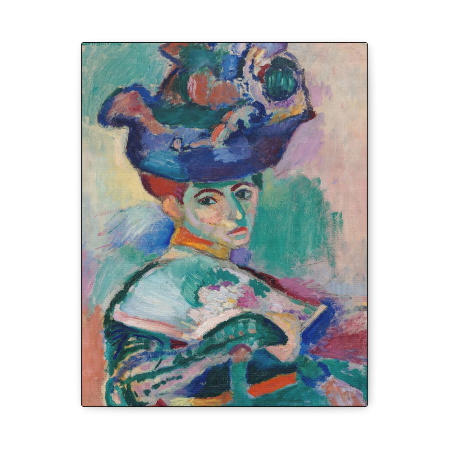 Matisse, Henri - Woman with a Hat (1905) - Canvas Block, unframed