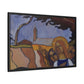 Filiger, Charles - Virgin and Two Angels (1895) - Matte Canvas, Framed