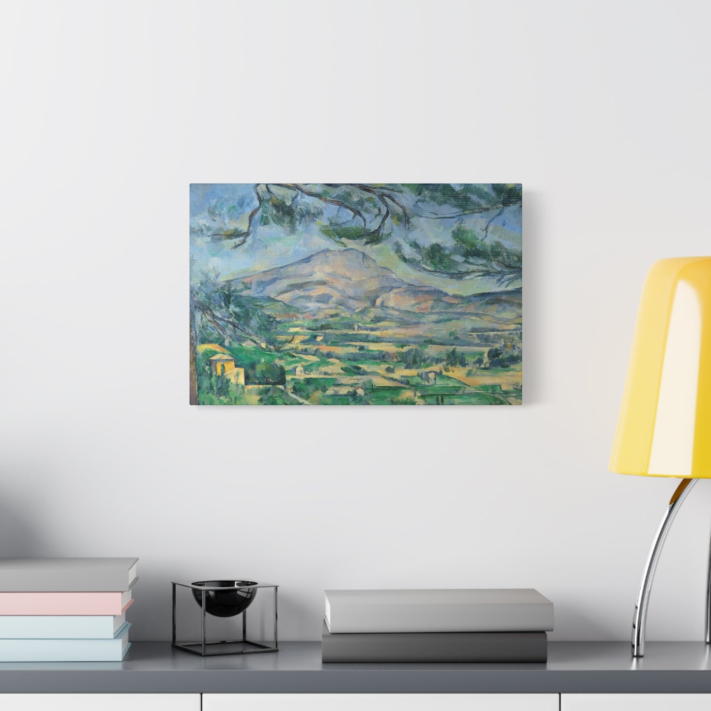 Cézanne, Paul - Mont Sainte-Victoire with Large Pine (1887) - Canvas Block, unframed
