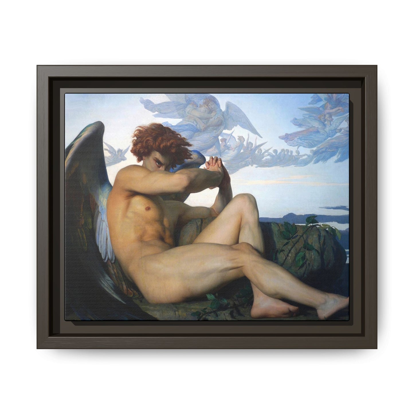 Cabanel, Alexandre - The Fallen Angel (1847) - Matte Canvas, Framed