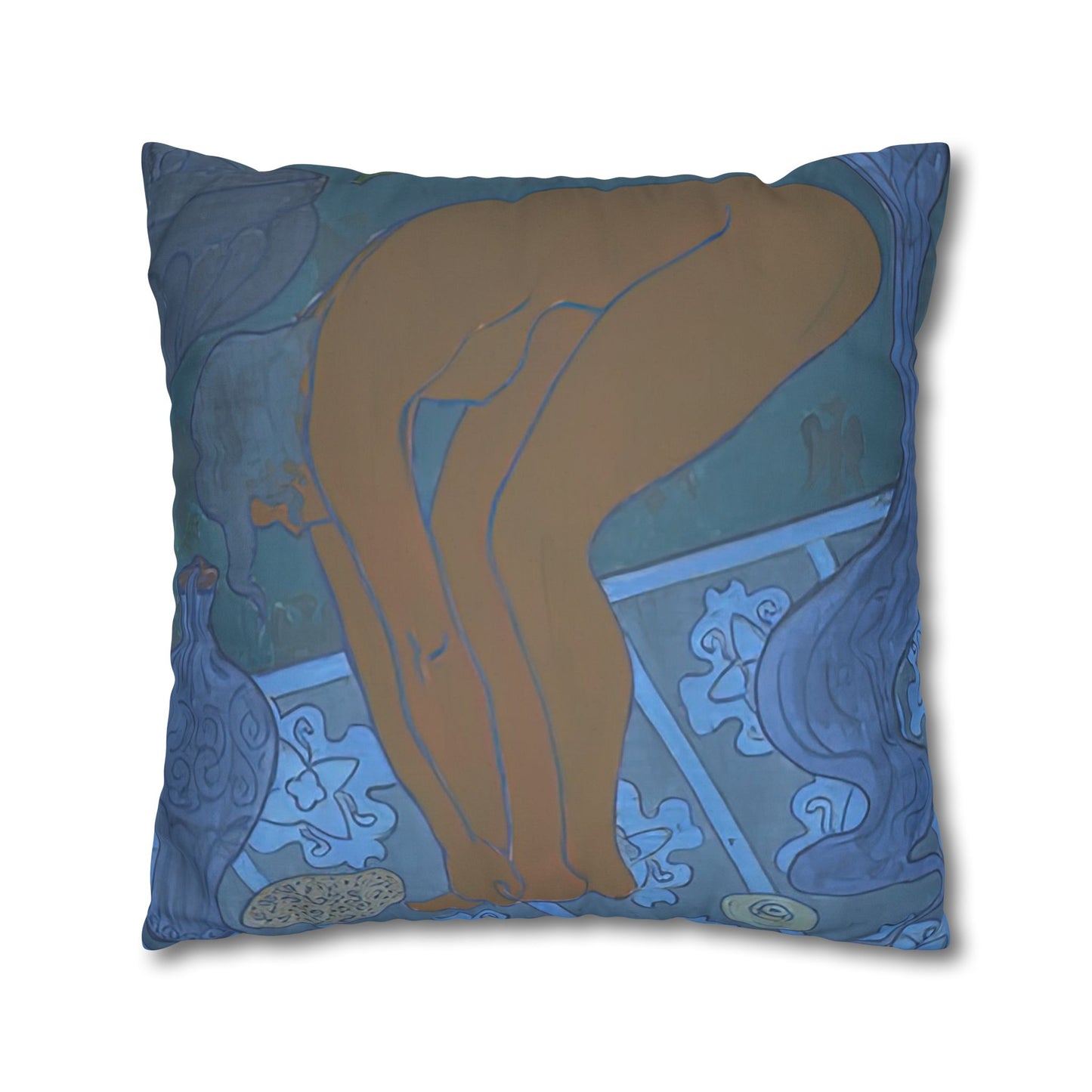 Ranson, Paul - The Blue Bather (1891) - Suede Square Pillowcase