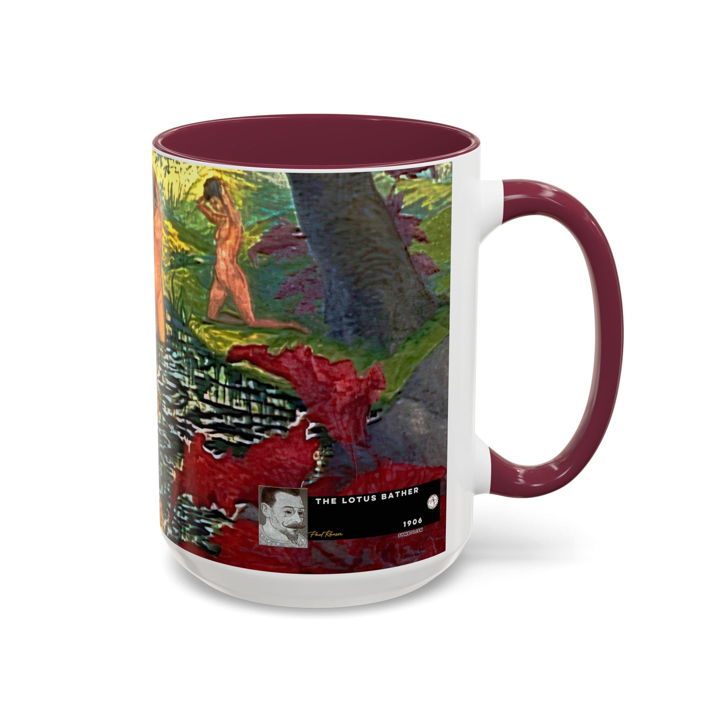 Ranson, Paul - The Lotus Bather (1906) - Colorful Accent Mugs