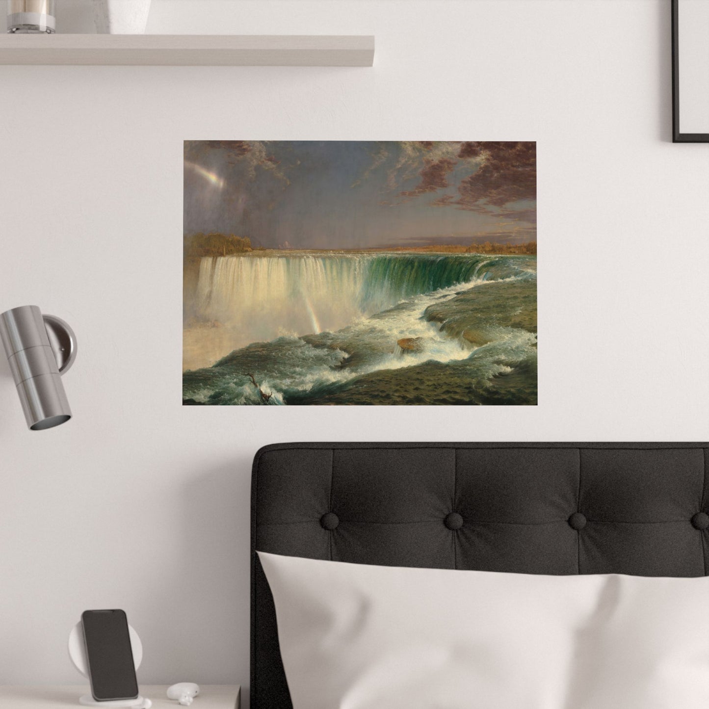 Church, Frederic Edwin - Niagara (1857) - Satin Posters