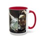 Courbet, Gustave - The Desperate Man (1843) - Colorful Accent Mugs