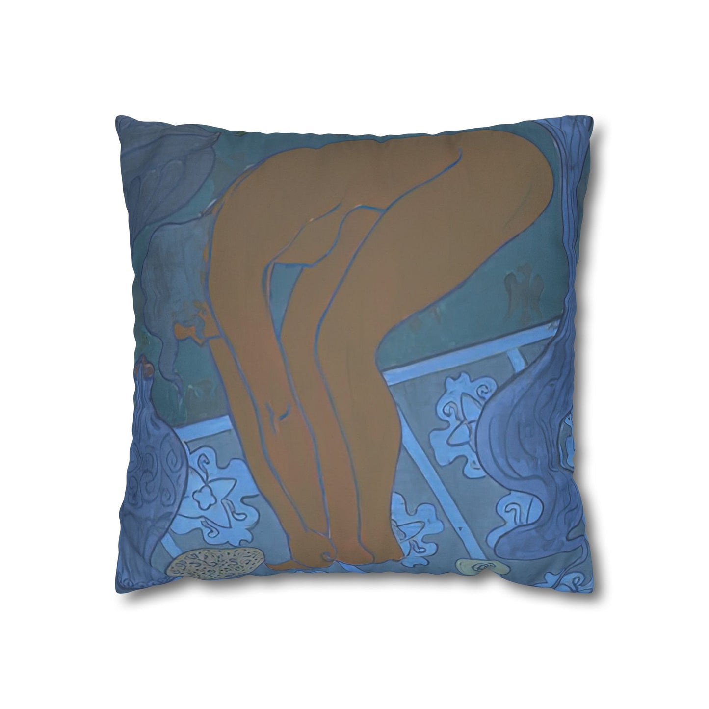 Ranson, Paul - The Blue Bather (1891) - Suede Square Pillowcase