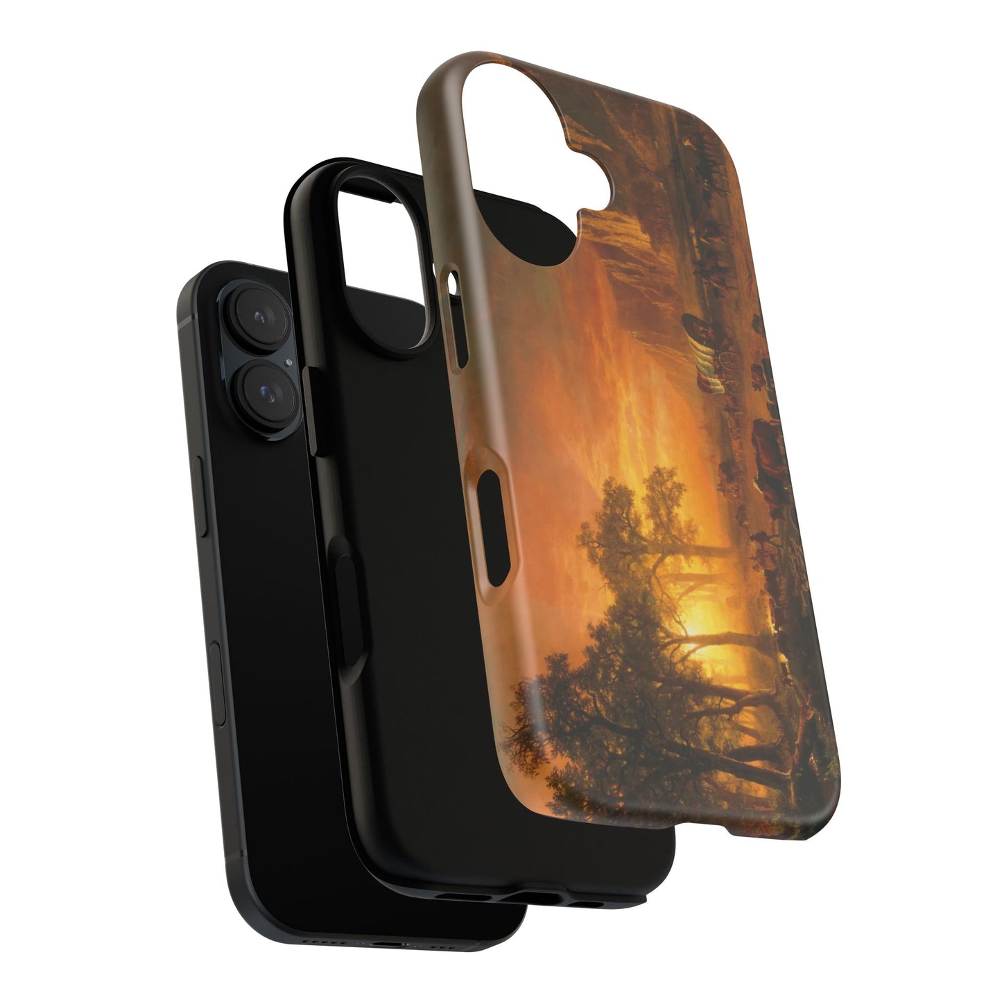 Bierstadt, Albert - Emigrants Crossing the Plains (1867) - Tough Phone Cases
