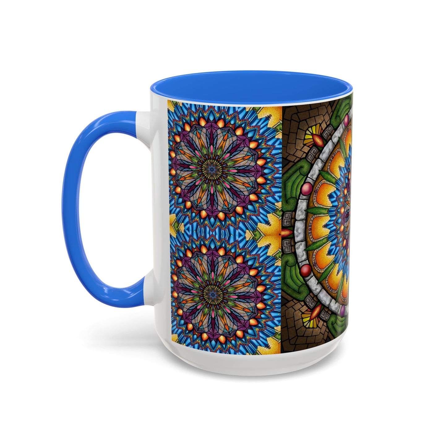 Pacio, Adam - Emerald Arrows Mandala - Colorful Accent Mugs