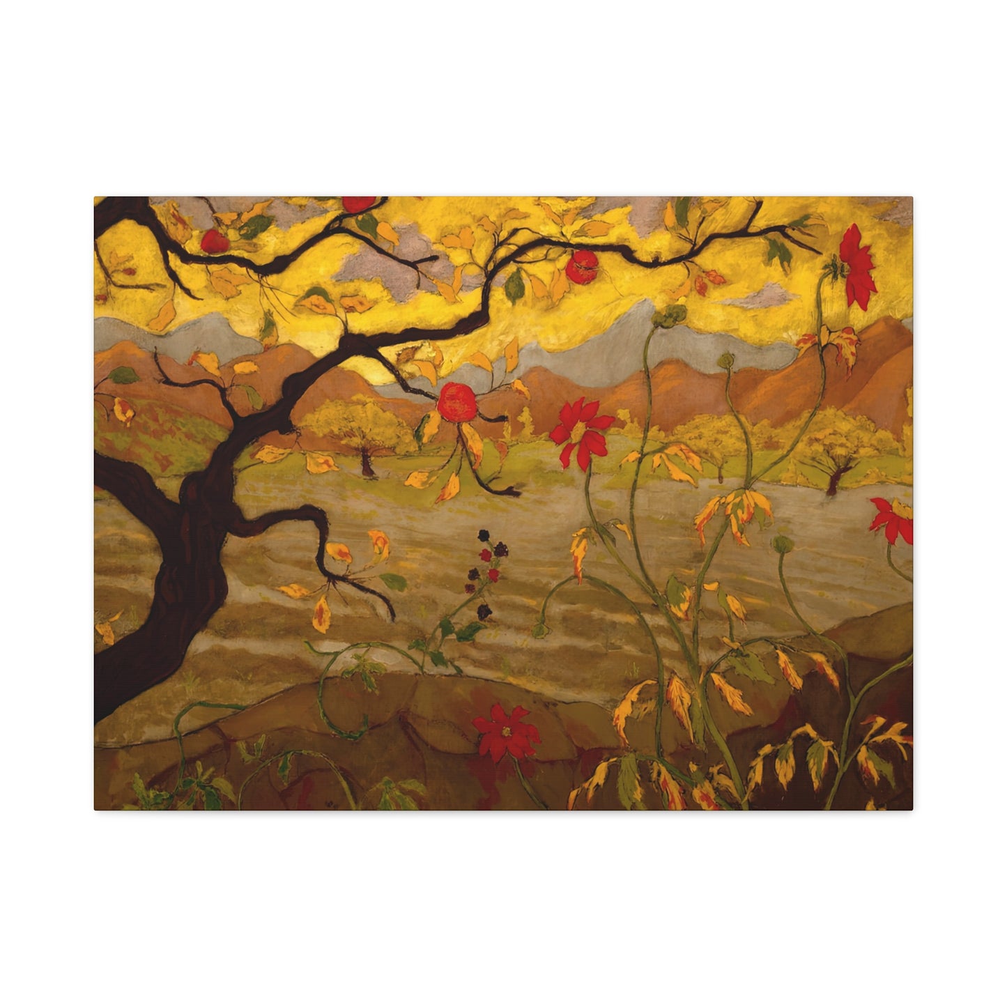 Ranson, Paul - Apple Tree with Red Fruit (1902) - Canvas Block, unframed