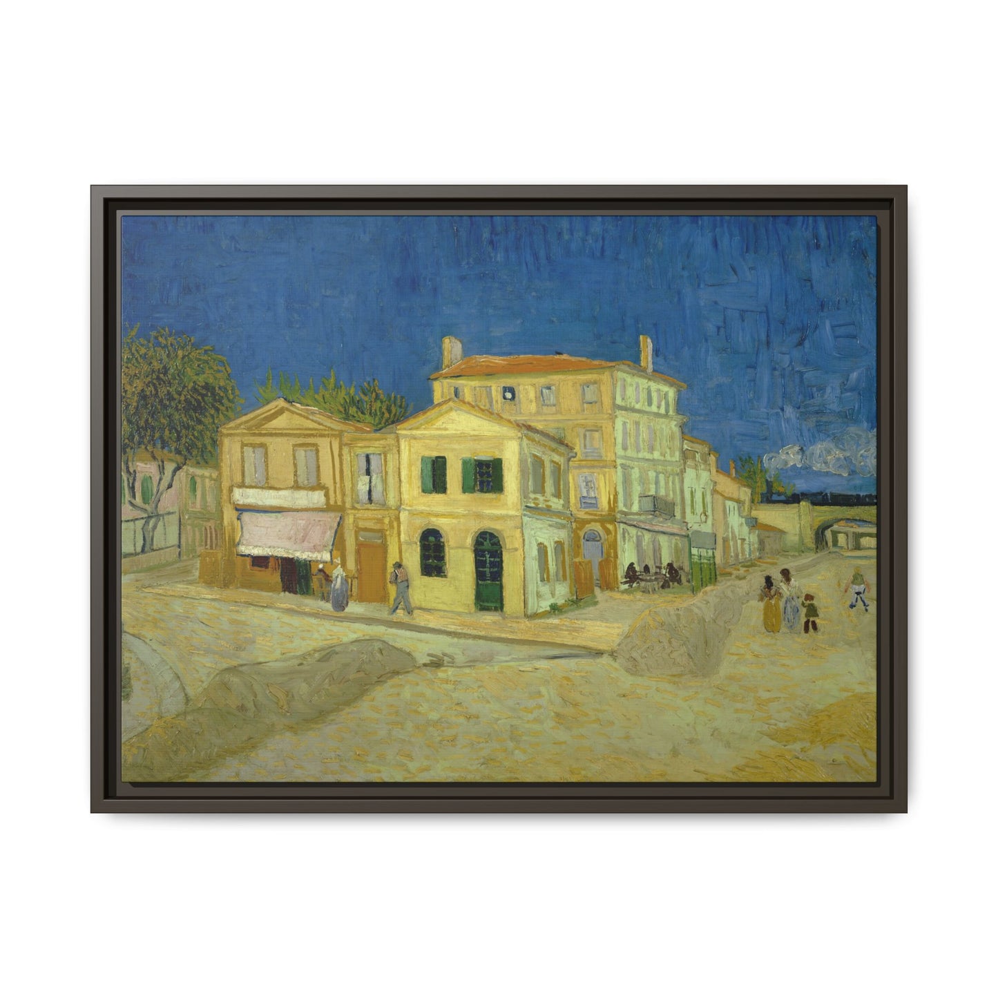 Van Gogh, Vincent - The Yellow House (1888) - Matte Canvas, Framed