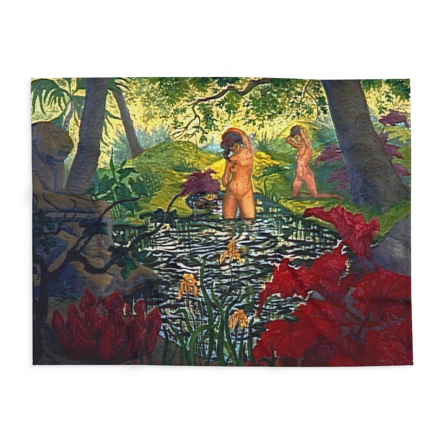 Ranson, Paul - The Lotus Bather (1906) - Arctic Fleece Blanket