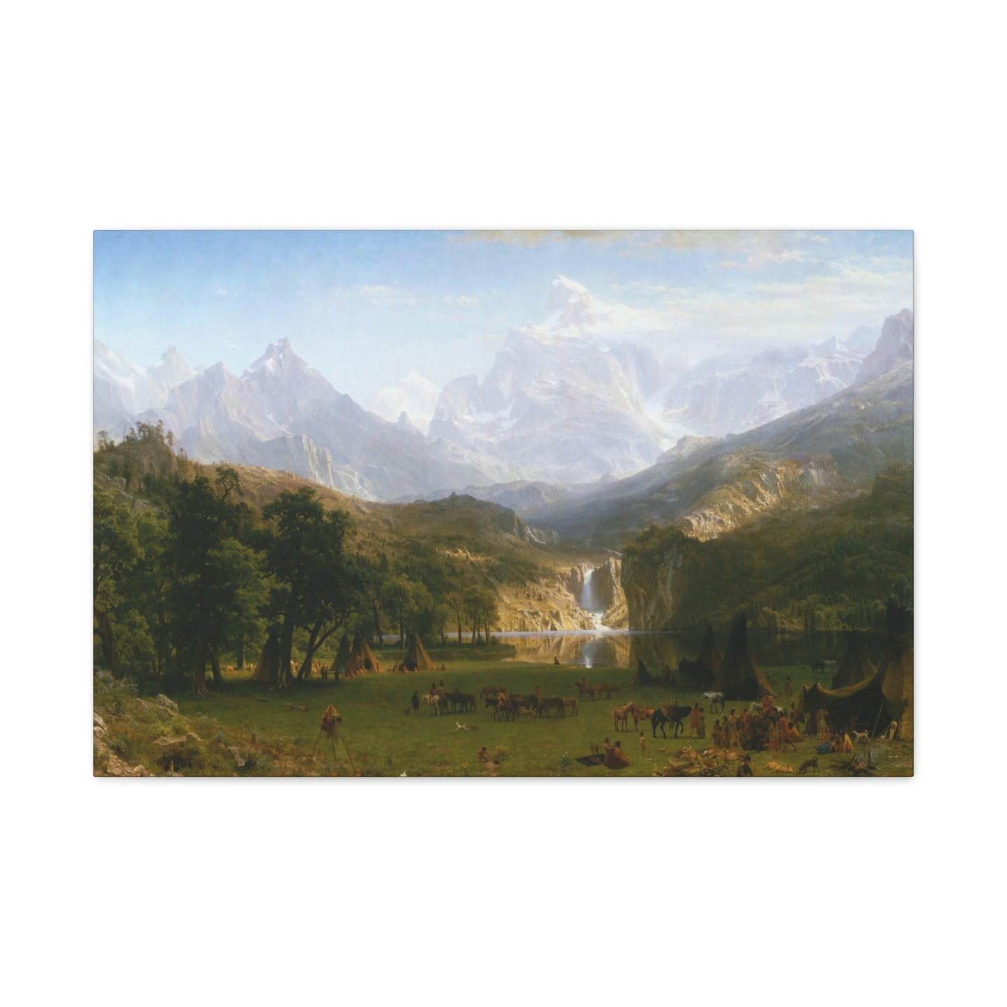 Bierstadt, Albert - The Rocky Mountains, Lander’s Peak (1863) - Canvas Block, unframed