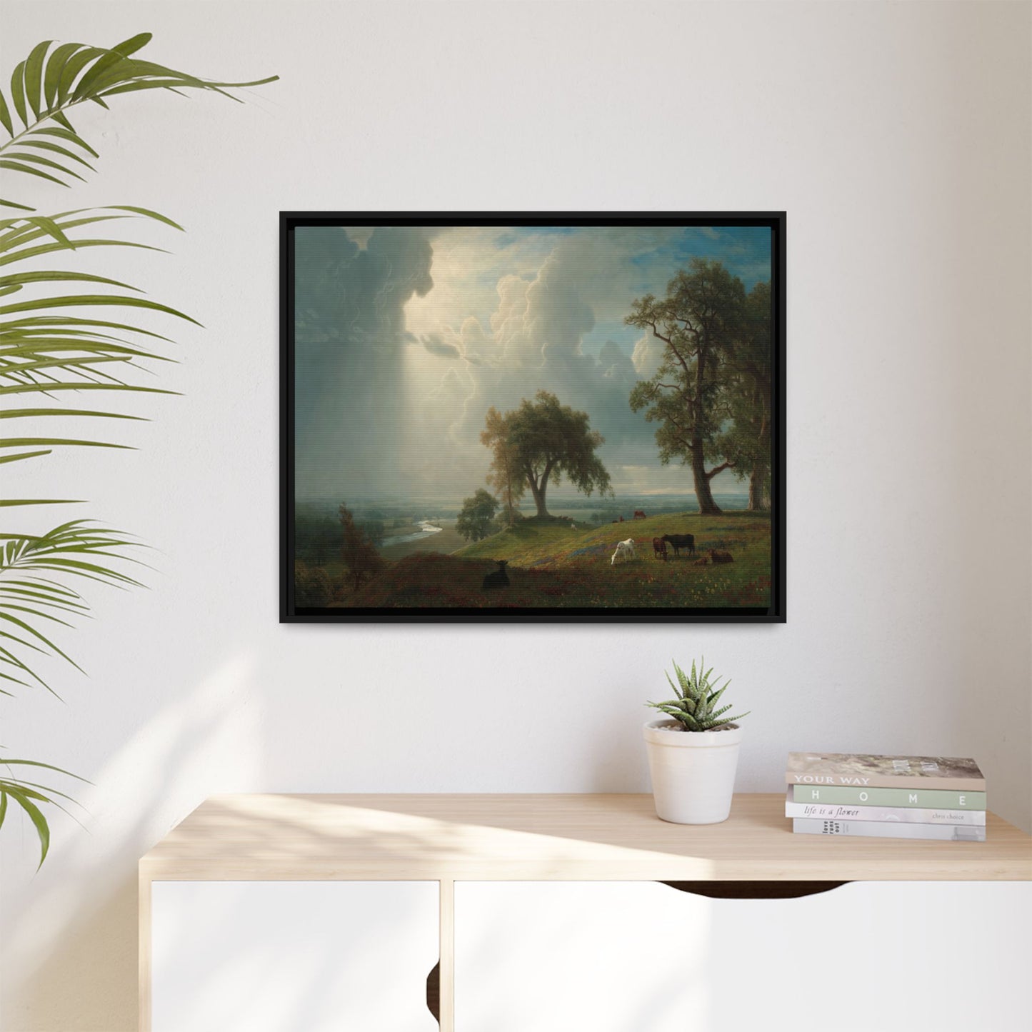 Bierstadt, Albert - California Spring (1875) - Matte Canvas, Framed